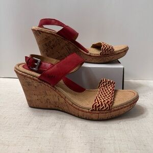 boc Crimson Cork Wedge Sandals